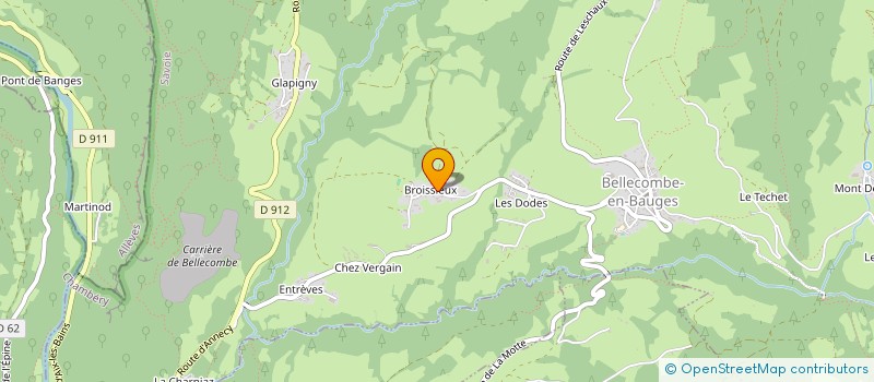 localisation de l'entreprise MADAME LYDIA PIZZOGLIO  BELLECOMBE-EN-BAUGES