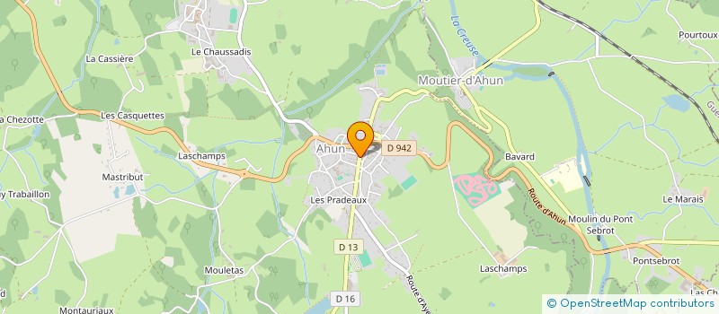 localisation de l'entreprise MADAME LYDIA REYNAUD à AHUN