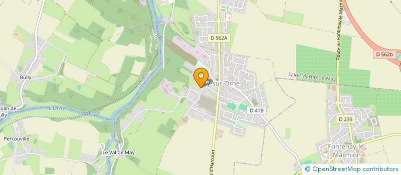 localisation de l'entreprise MADAME LYDIA RITZ  MAY-SUR-ORNE