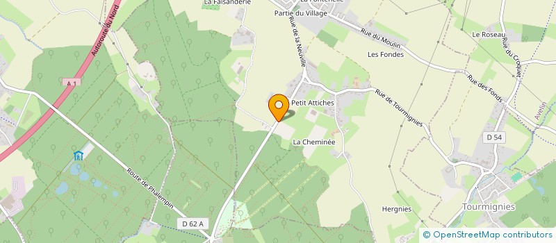 localisation de l'entreprise MADAME LYDIA SACQUEPEE  ATTICHES