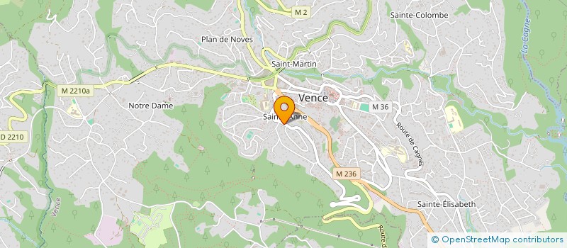 localisation de l'entreprise MADAME LYDIA SIMEON à VENCE