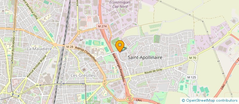 localisation de l'entreprise MADAME LYDIA ZAZA  SAINT-APOLLINAIRE