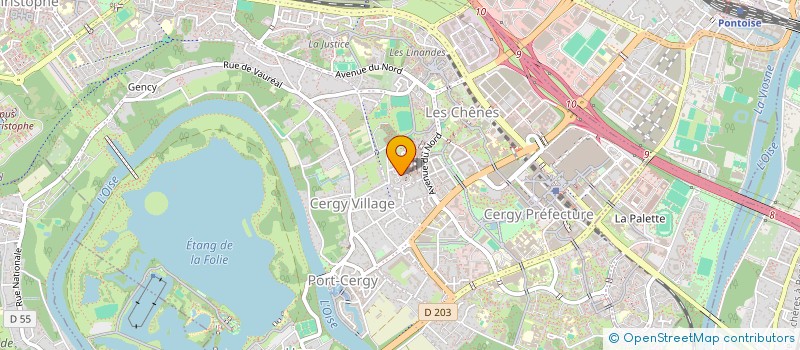 localisation de l'entreprise MADAME LYDIA ZOGHDANI  CERGY