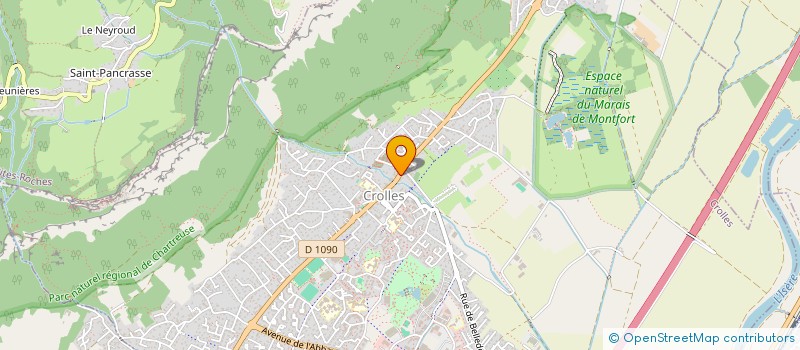 localisation de l'entreprise MADAME LYDIANE CAND  CROLLES