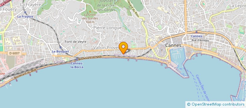 localisation de l'entreprise MADAME LYDIE AGNEESSENS à CANNES