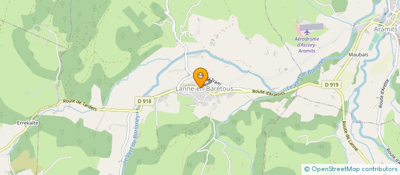 localisation de l'entreprise MADAME LYDIE ALTHAPE-ARHONDO  LANNE-EN-BARETOUS