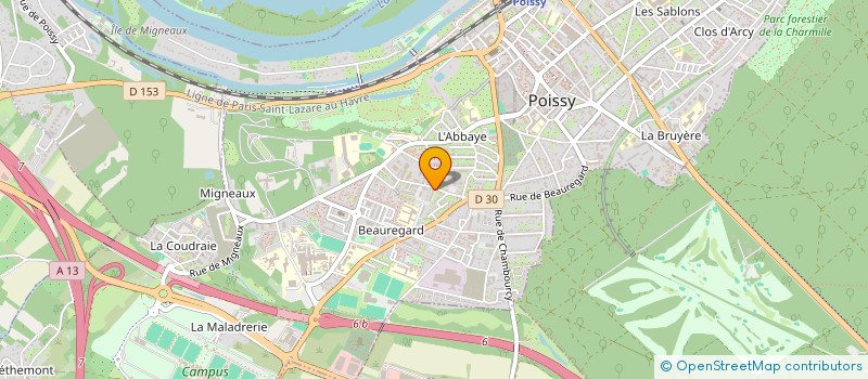 localisation de l'entreprise MADAME LYDIE ANNICK HEIDI PECHA  POISSY