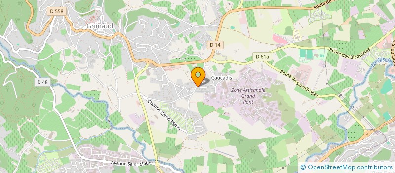 localisation de l'entreprise MADAME LYDIE ANTHOUARD  GRIMAUD