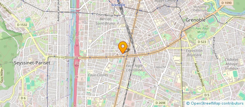 localisation de l'entreprise MADAME LYDIE ARNAUD  GRENOBLE