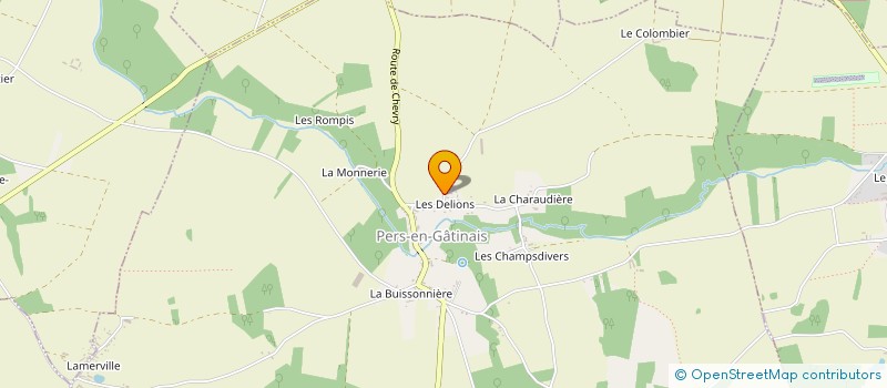 localisation de l'entreprise MADAME LYDIE AUBERTON à PERS-EN-GATINAIS