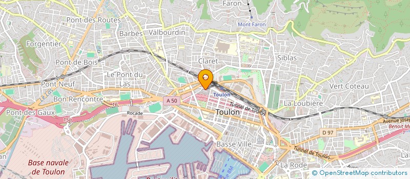 localisation de l'entreprise MADAME LYDIE AUBRY  TOULON