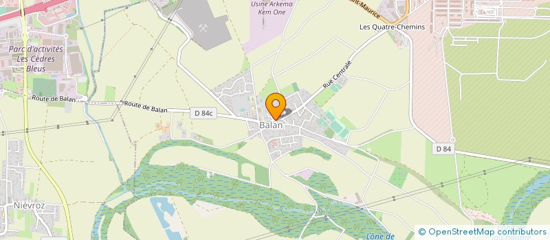 localisation de l'entreprise MADAME LYDIE BARATIER  BALAN