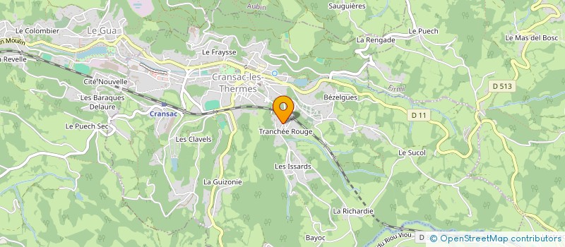 localisation de l'entreprise MADAME LYDIE BAYOL  CRANSAC