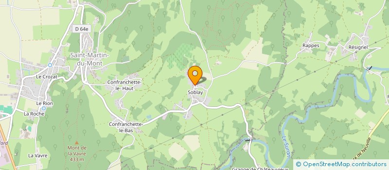 localisation de l'entreprise MADAME LYDIE BECHERE  SAINT-MARTIN-DU-MONT