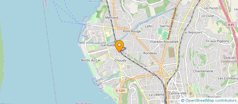 localisation de l'entreprise MADAME LYDIE BELLET à AIX-LES-BAINS