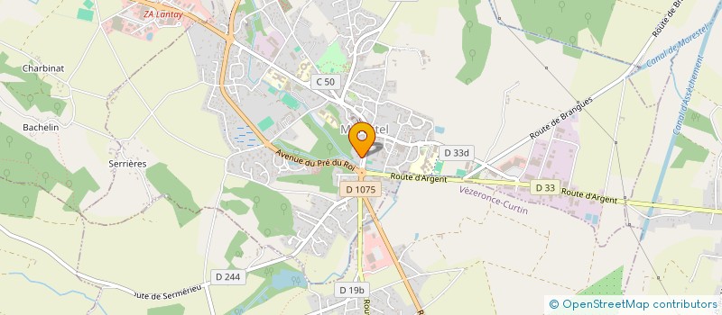 localisation de l'entreprise MADAME LYDIE BENOIT  MORESTEL