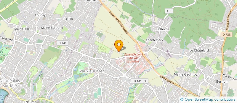 localisation de l'entreprise MADAME LYDIE BERCETCHE  VAUX-SUR-MER