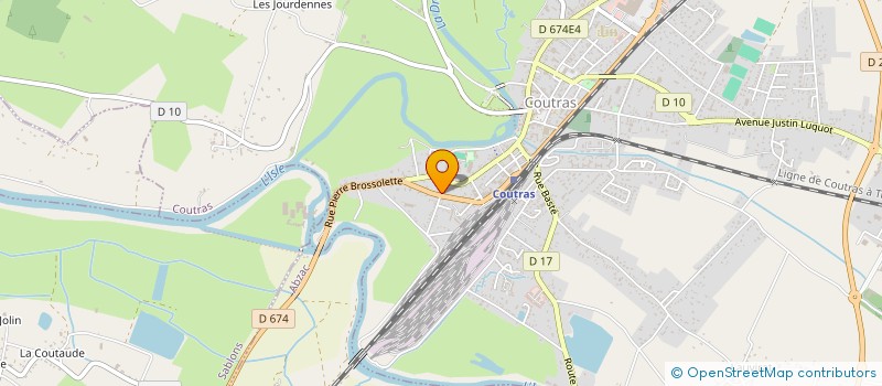 localisation de l'entreprise MADAME LYDIE BERNADET  COUTRAS