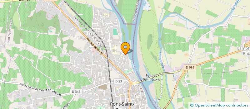 localisation de l'entreprise MADAME LYDIE BERNIER  PONT-SAINT-ESPRIT