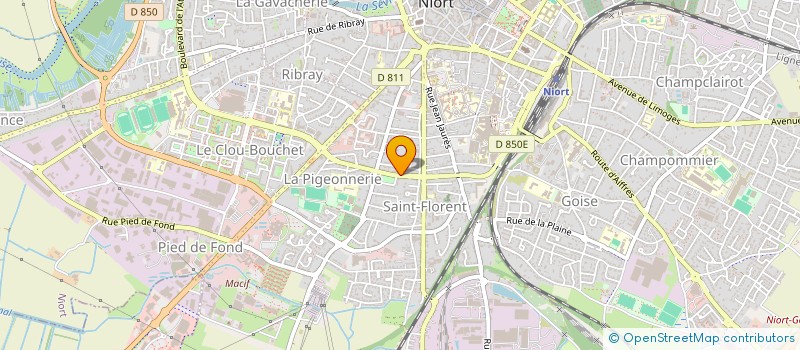 localisation de l'entreprise MADAME LYDIE BERTHELIN à NIORT