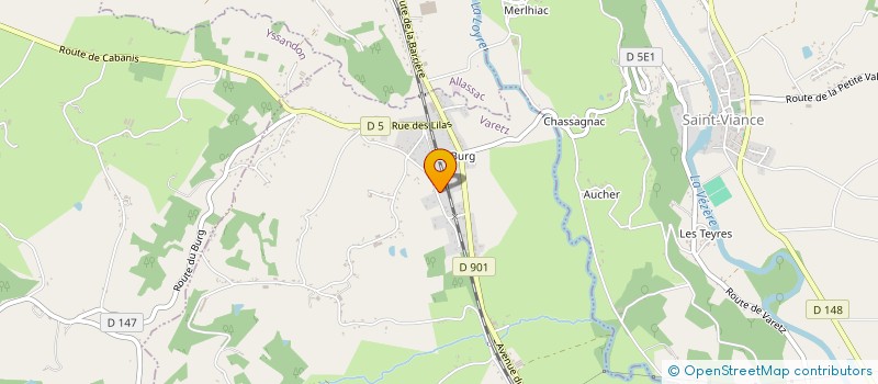 localisation de l'entreprise MADAME LYDIE BESANGER  SAINT-VIANCE