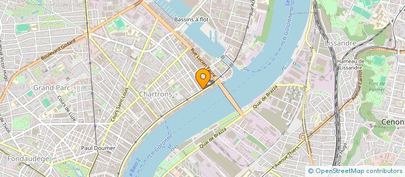 localisation de l'entreprise MADAME LYDIE BONNARD  BORDEAUX