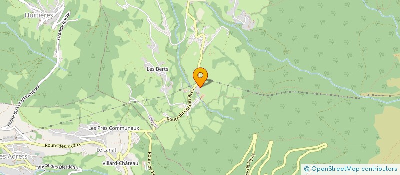 localisation de l'entreprise MADAME LYDIE BORRON  CRETS EN BELLEDONNE