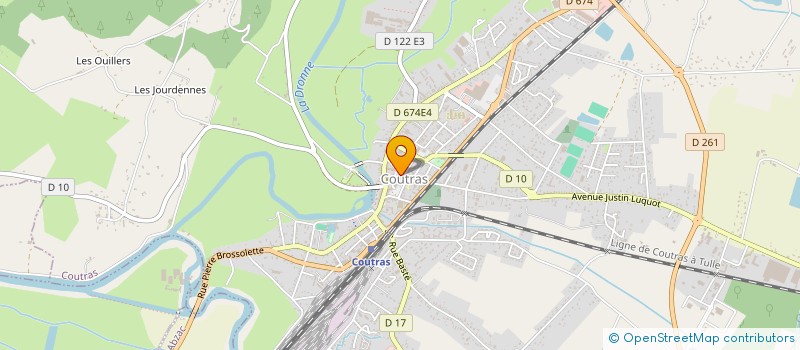 localisation de l'entreprise MADAME LYDIE BOSSUET  COUTRAS