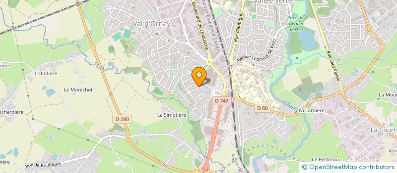 localisation de l'entreprise MADAME LYDIE BOUDAUD-POUPIN  LA ROCHE-SUR-YON