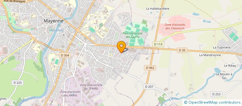 localisation de l'entreprise MADAME LYDIE BOURDAIS à MAYENNE