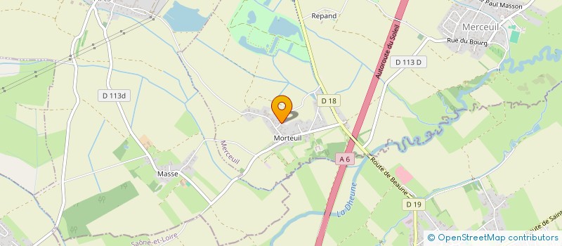 localisation de l'entreprise MADAME LYDIE BOURRUD  MERCEUIL