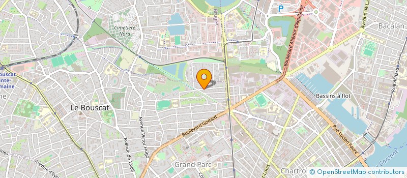 localisation de l'entreprise MADAME LYDIE BRAUDEAU  LE BOUSCAT