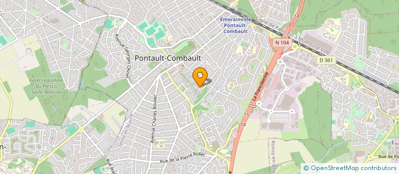 localisation de l'entreprise MADAME LYDIE BRULIN à PONTAULT-COMBAULT