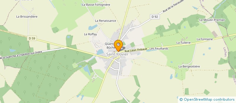 localisation de l'entreprise MADAME LYDIE BRUNEAU  SAINT-FLOVIER