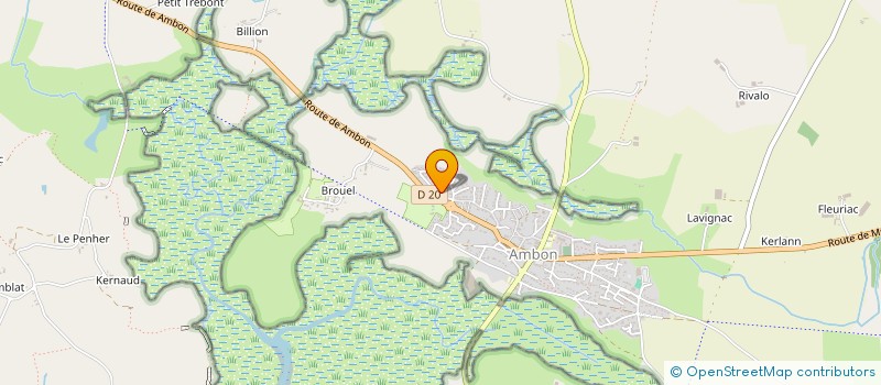 localisation de l'entreprise MADAME LYDIE BRUNEAU  AMBON