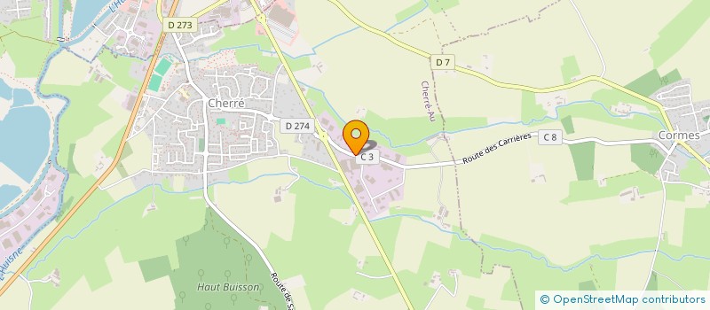 localisation de l'entreprise MADAME LYDIE BRUZZI à CHERRE-AU