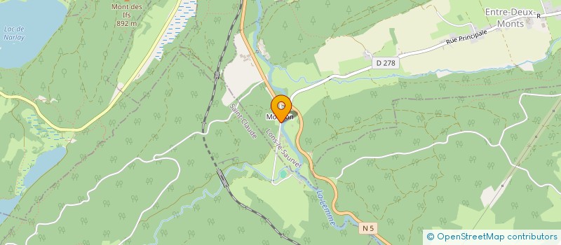 localisation de l'entreprise MADAME LYDIE BUFFARD  ENTRE-DEUX-MONTS