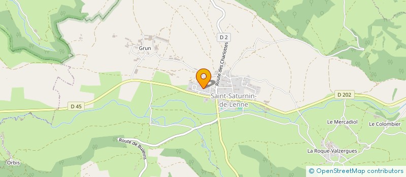 localisation de l'entreprise MADAME LYDIE CABOS  SAINT-SATURNIN-DE-LENNE