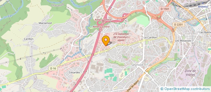 localisation de l'entreprise MADAME LYDIE CANCIANI  CHAVANOD