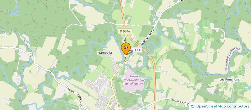 localisation de l'entreprise MADAME LYDIE CASSIOT  VILLENEUVE-DE-MARSAN