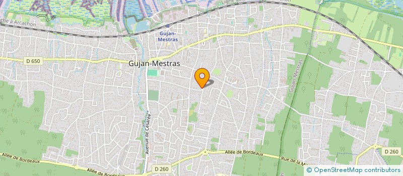 localisation de l'entreprise MADAME LYDIE CHABANET  GUJAN-MESTRAS