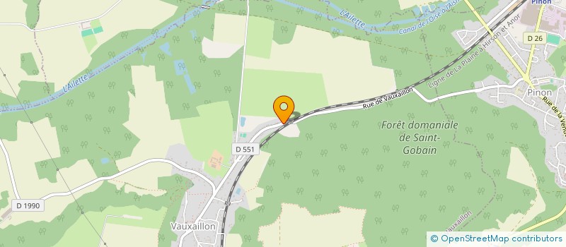 localisation de l'entreprise MADAME LYDIE CHAPERON  VAUXAILLON