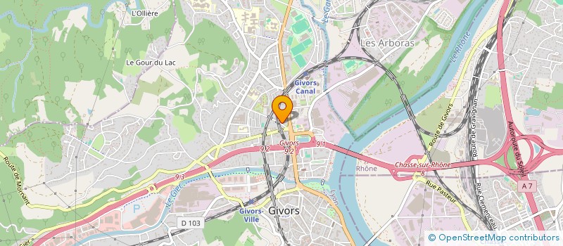 localisation de l'entreprise MADAME LYDIE CHAPUIS  GIVORS