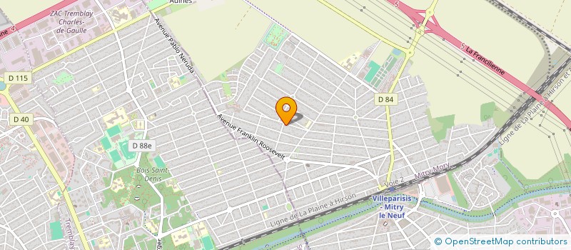 localisation de l'entreprise MADAME LYDIE CHARRIERE  MITRY-MORY