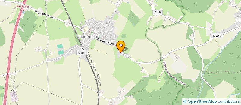 localisation de l'entreprise MADAME LYDIE CORE  CHAMPFLEUR