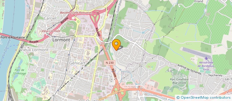 localisation de l'entreprise MADAME LYDIE CORTADE  LORMONT