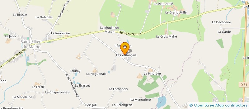 localisation de l'entreprise MADAME LYDIE COUPE  SAINT-ELLIER-DU-MAINE