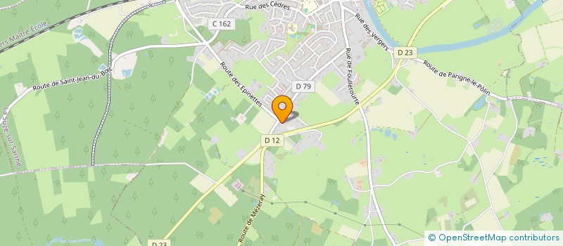 localisation de l'entreprise MADAME LYDIE COUTADEUR  LA SUZE-SUR-SARTHE