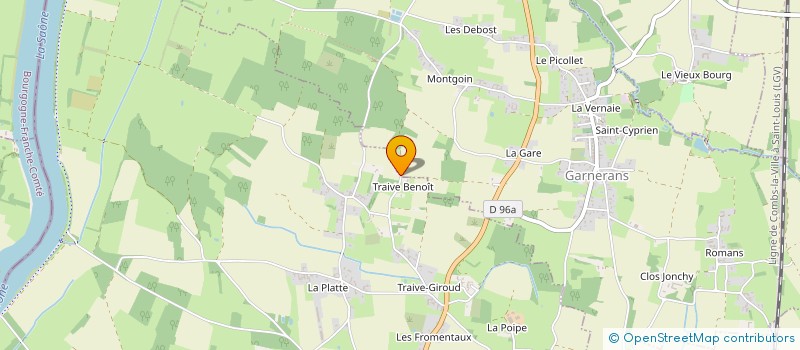 localisation de l'entreprise MADAME LYDIE CROZET à SAINT-DIDIER-SUR-CHALARONNE