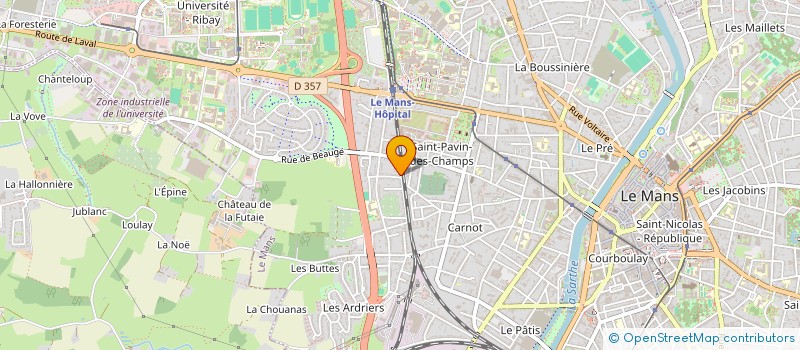 localisation de l'entreprise MADAME LYDIE CRUCHET  LE MANS